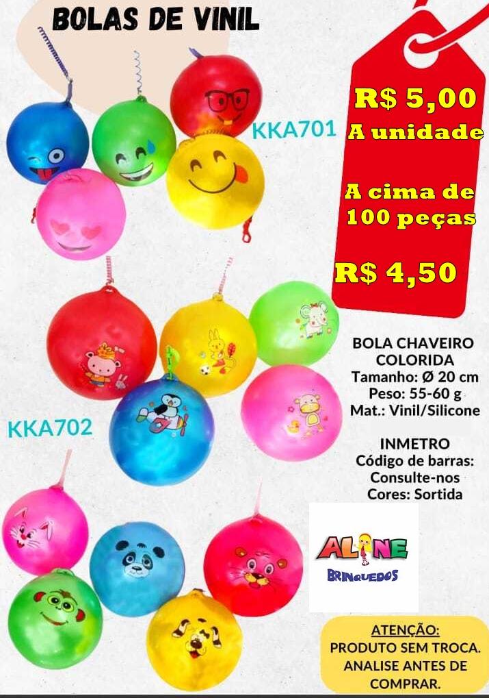  Bola Chaveiro Colorida